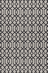 Cotton rug - Kebira (light grey/black)