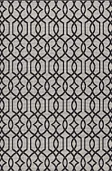Cotton rug - Kebira (light grey/black)