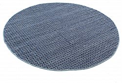 Round rug - Snowshill (blue/black)