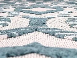 Round rug - Indoor/Outdoor Trenton (white/blue)