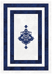 Wilton rug - Soros (blue/white)