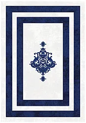 Wilton rug - Soros (blue/white)