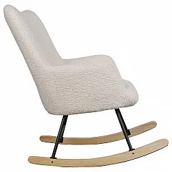 Rocking chair - Como (white/teddy)