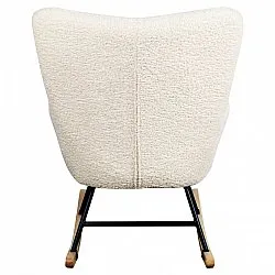 Rocking chair - Como (white/teddy)