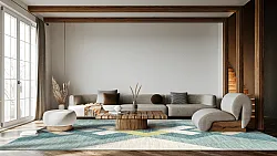 Wilton rug - Temara (blue/multi)
