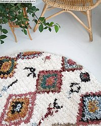Round rugs - Sezze (beige/multi)
