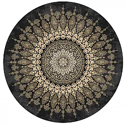 Round rug - Sandrigo (black/gold)