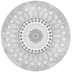 Round rug - Sandrigo (grey/white)