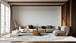 Wilton rug - Sandrigo (grey/white)
