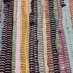 Rag rug - Happy (yellow/multi)