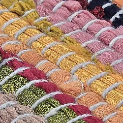 Rag rug - Happy (pink/multi)