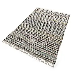 Rag rug - Lindby (blue/multi)