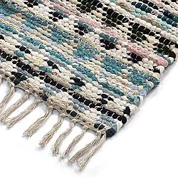 Rag rug - Lindby (blue/multi)
