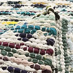 Rag rug - Lindby (blue/multi)