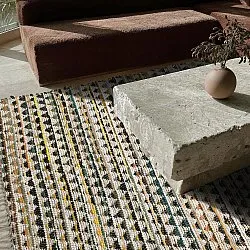 Rag rug - Lindby (yellow/multi)