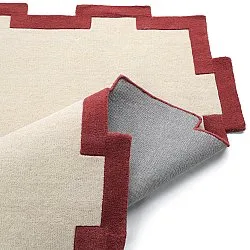 Wool rug - Agra Hand Tufted Wool Premium (cream/red)