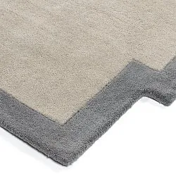 Wool rug - Agra Hand Tufted Wool Premium (grey)