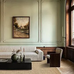 Wool rug - Arbil (beige/white)