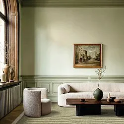Wool rug - Arbil (green/white)