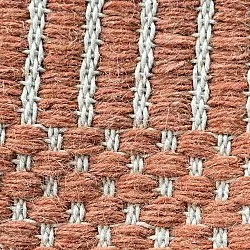Wool rug - Arbil (terracotta/white)