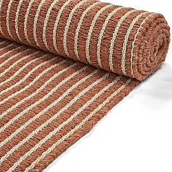 Wool rug - Arbil (terracotta/white)