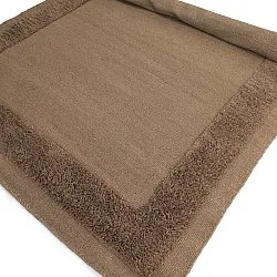 Wool rug - Beja (dark brown)