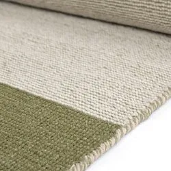 Wool rug - Chaves (green/beige)