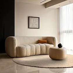 Round rug - Coastal (beige)