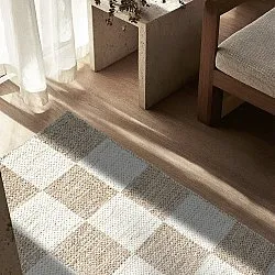 Wool rug - Dundee (beige/white)