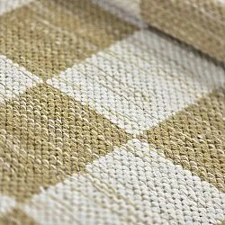 Wool rug - Dundee (yellow/white)