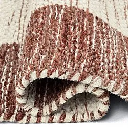 Wool rug - Dundee (red/white)