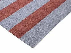 Wool rug - Garine (blue/red)