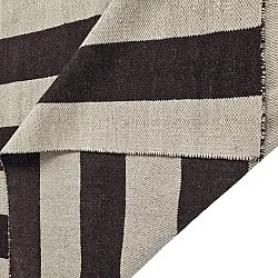 Wool rug - Garine (black/beige)