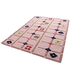 Wool rug - Lausanne Flatweave Tufted Premium (pink)