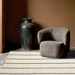 Wool rug - Luton (faded denim/white)