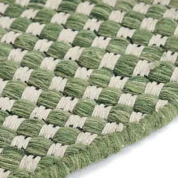 Round rug - Ovelia (green/white)