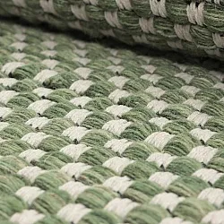 Round rug - Ovelia (green/white)