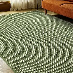 Wool rug - Ovelia (green/white)