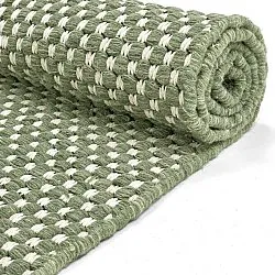 Wool rug - Ovelia (green/white)