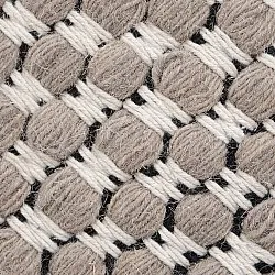 Wool rug - Ovelia (taupe/white)