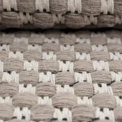 Wool rug - Ovelia (taupe/white)