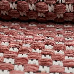 Wool rug - Ovelia (terracotta/white)