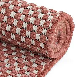 Wool rug - Ovelia (terracotta/white)