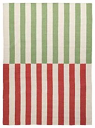 Wool rug - Peniche (cream/green/red)