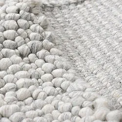 Wool rug - Sala Irregular Wool Bubble (light grey melange)