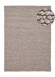 Wool rug - Sala Irregular Wool Bubble (taupe/white melange)