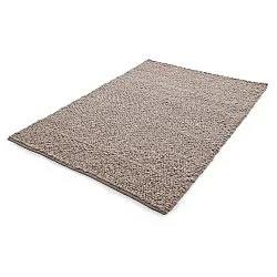 Wool rug - Sala Irregular Wool Bubble (taupe/white melange)