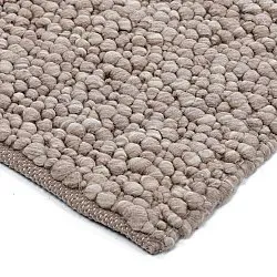 Wool rug - Sala Irregular Wool Bubble (taupe/white melange)