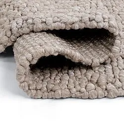 Wool rug - Sala Irregular Wool Bubble (taupe/white melange)