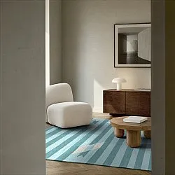 Wool rug - Serpa (light blue)
